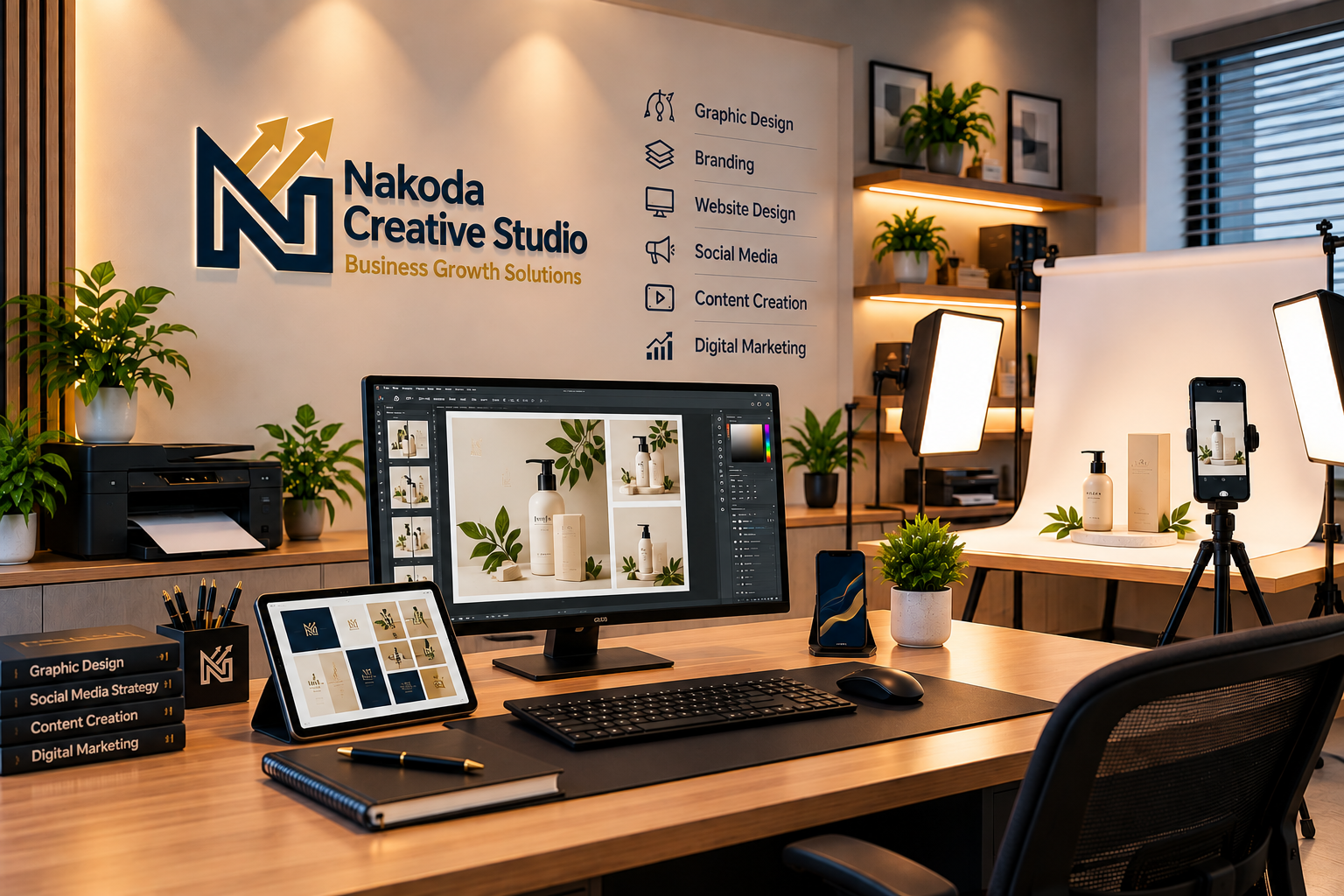 Nakoda Creative Studio workspace
